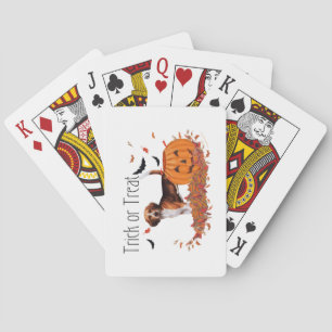 Beagle Halloween Playing Cards