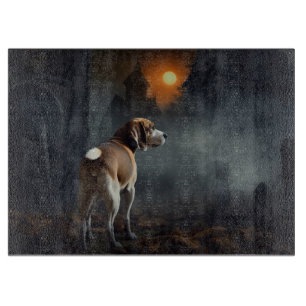 Beagle Halloween Scary  Cutting Board