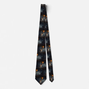 Beagle Halloween Scary  Tie