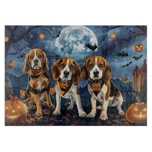 Beagle Halloween Spooky Cutting Board