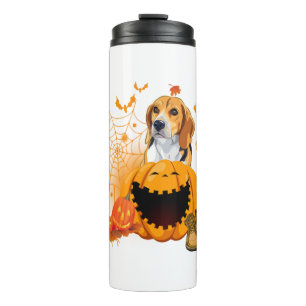 Beagle Halloween T ShirtBeagle Dog Halloween Thermal Tumbler