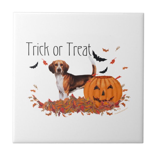 Beagle Halloween Tile (Front)