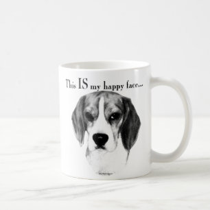 Beagle Happy Face Coffee Mug
