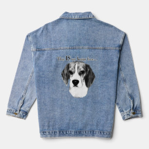 Beagle Happy Face Denim Jacket