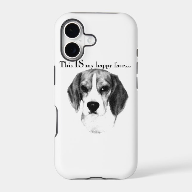 Beagle Happy Face; Happy Beagle; Grumpy Beagle (Back)
