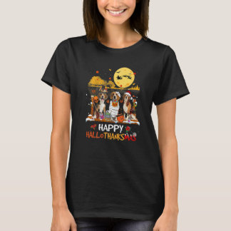 Beagle Happy Hallothanksmas Halloween Thanksgiving T-Shirt