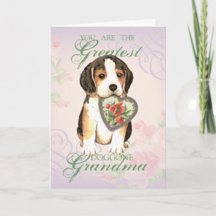 Beagle Heart Grandma Card