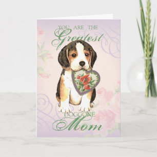 Beagle Heart Mum Card