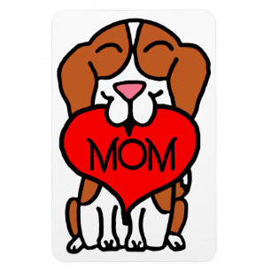 Beagle Heart Mum Magnet