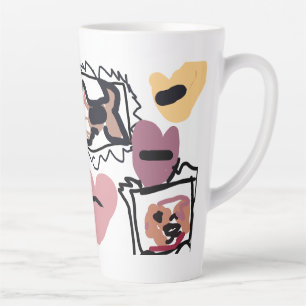 Beagle hearts  latte mug