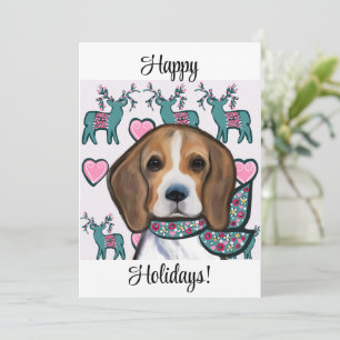 Beagle      holiday card
