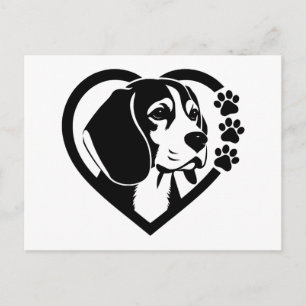 Beagle Holiday Postcard