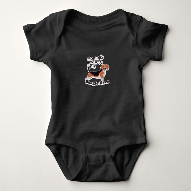 Beagle Home Baby Bodysuit (Front)