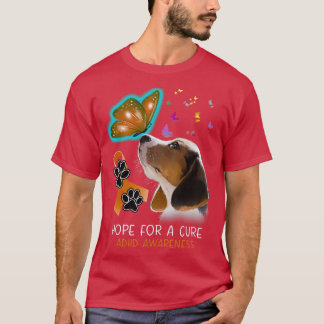 Beagle Hope For A Cure ADHD Awareness T-Shirt