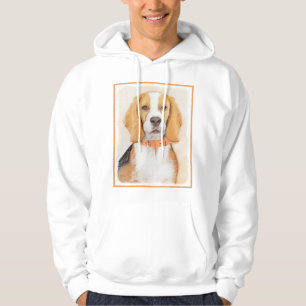 Beagle Hound Dog Painting Original Animal Art Hoodie