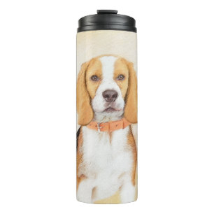 Beagle Hound Dog Painting Original Animal Art Thermal Tumbler