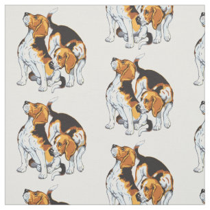 beagle hound fabric