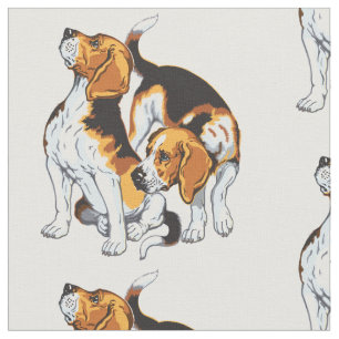beagle hound fabric