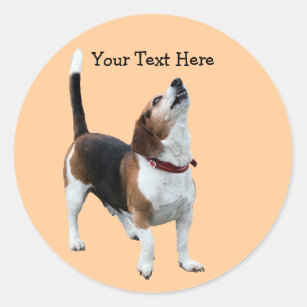 Beagle Howling Cute Dog Sticker