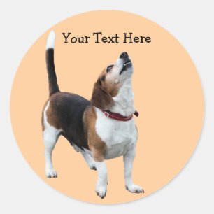 Beagle Howling Cute Dog Sticker