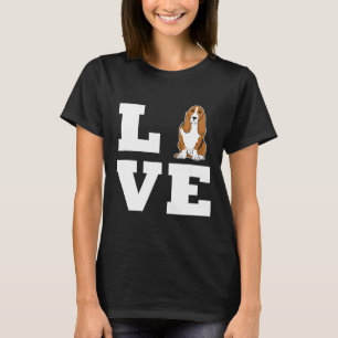 Beagle-I Love Basset Hound T-Shirt