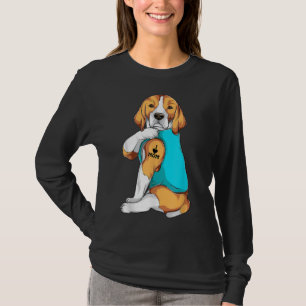 Beagle I Love Mum Apparel, Dog Mum Gifts Womens T-Shirt