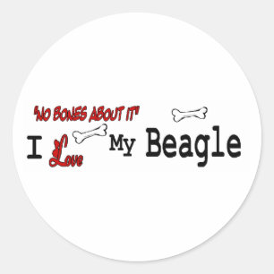Beagle (I Love) Sticker