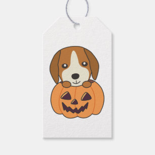 Beagle In Pumpkin Sweet Dogs Happy Halloween Gift Tags