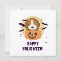 Beagle In Pumpkin Sweet Dogs Happy Halloween
