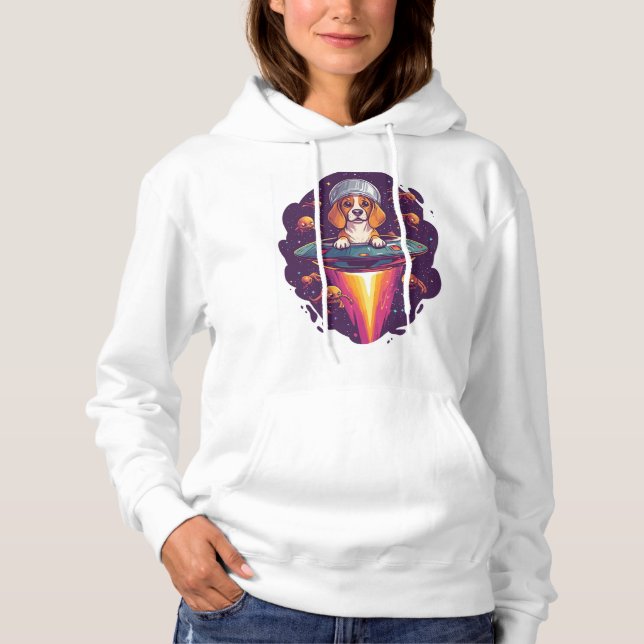 Beagle � Intergalactic Dog Encounter Hoodie (Front)