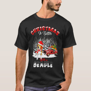 Beagle Is Better Dog Light Tree Xmas T-Shirt
