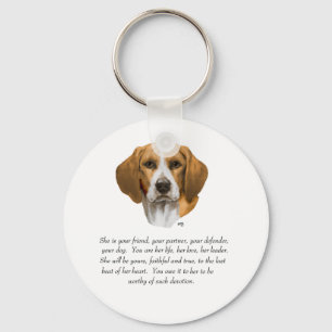 Beagle Keepsake Key Ring