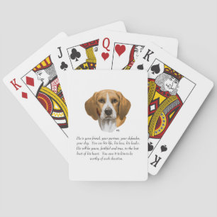 Beagle Keepsake MALE Playing Cards