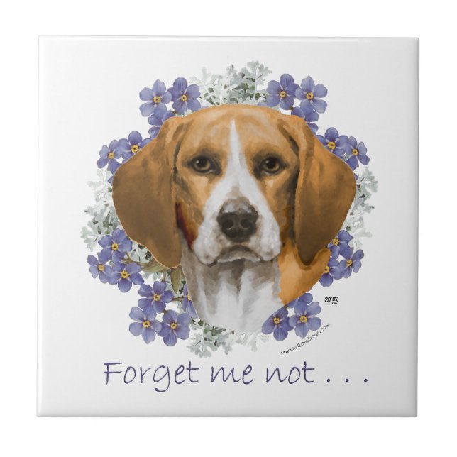Beagle Keepsake Tile (Front)