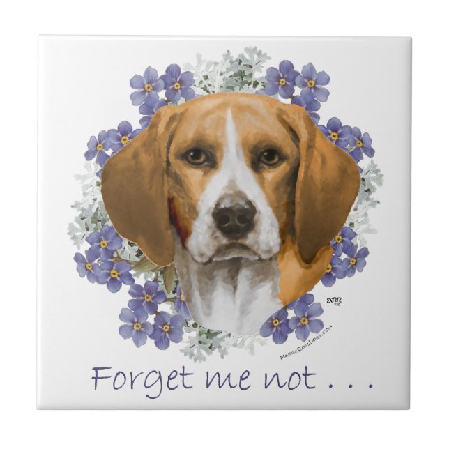 Beagle Keepsake Tile (Front)