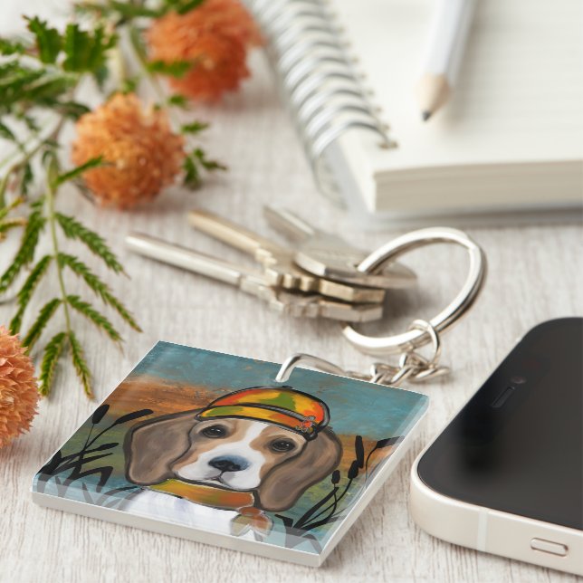 Beagle   key ring (Front Right)
