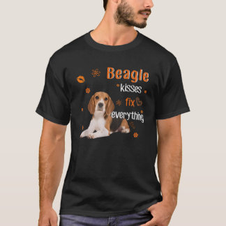 Beagle Kisses Fix Everything Awesome T Shirt