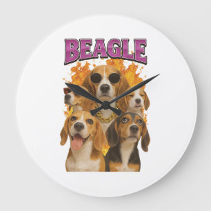 Beagle large clock