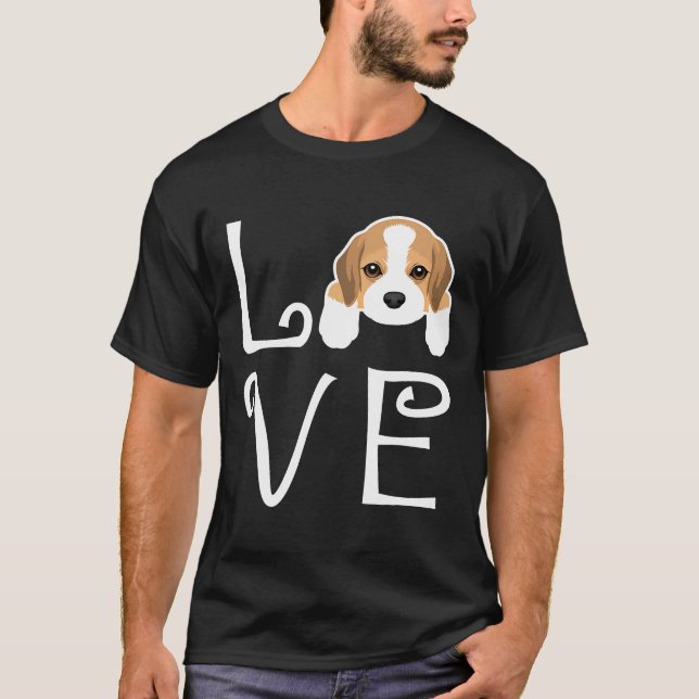 Beagle Love Dog Owner Beagle Puppy T-Shirt (Front)