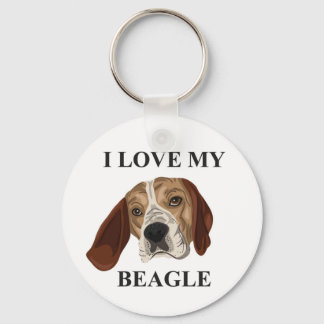 Beagle Love Key Ring