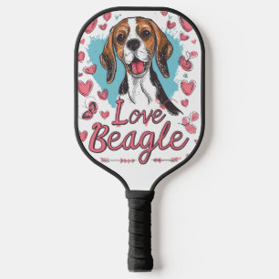 Beagle Love  Pickleball Paddle