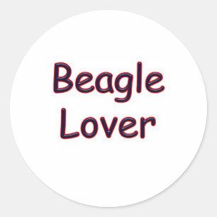 Beagle Lover Classic Round Sticker