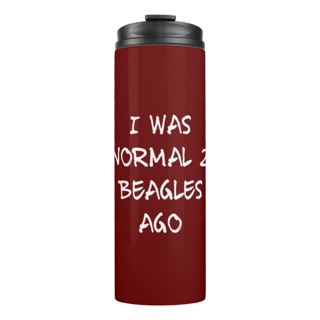 Beagle Lover/ Dog Owner Beagles/ Dogs Trainer  Thermal Tumbler (Front)
