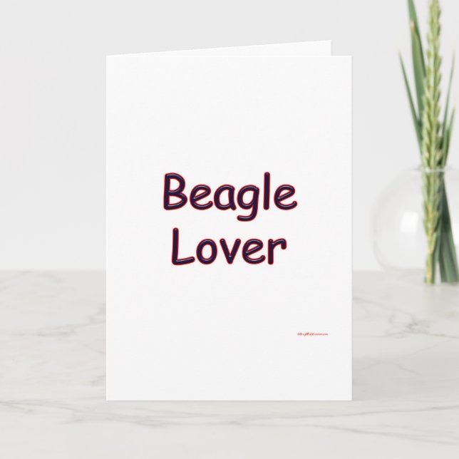 Beagle Lover Holiday Card (Front)