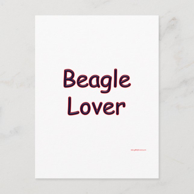 Beagle Lover Postcard (Front)
