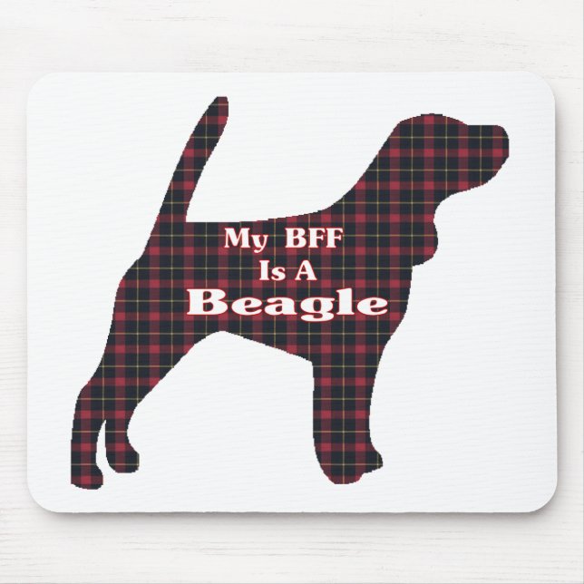 Beagle Lovers Gifts Mouse Mat (Front)