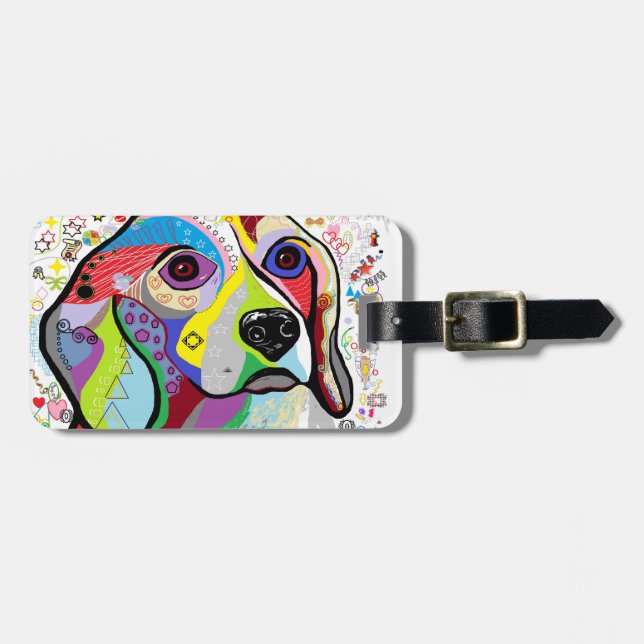 BEAGLE LUGGAGE TAG (Front Horizontal)