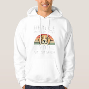 Beagle Makes Me Happy Dog Lover Hoodie