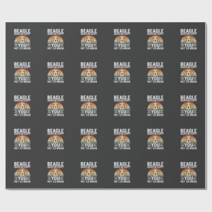 Beagle Makes Me Happy Dog Lover Wrapping Paper
