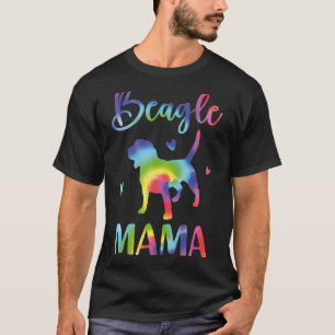 Beagle Mama Colourful Beagle Dog Mum Mother's Day T-Shirt